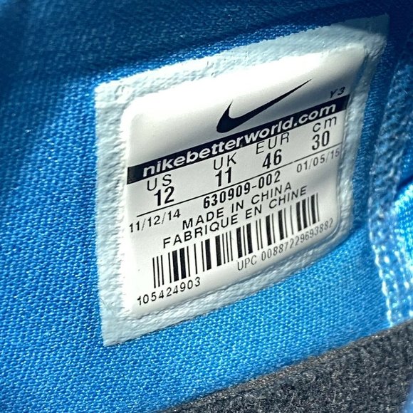 Men's Nike Zoom Crusader Low Basketball Shoes Blue/Black Size 12 630909-002 - Picture 4 of 8